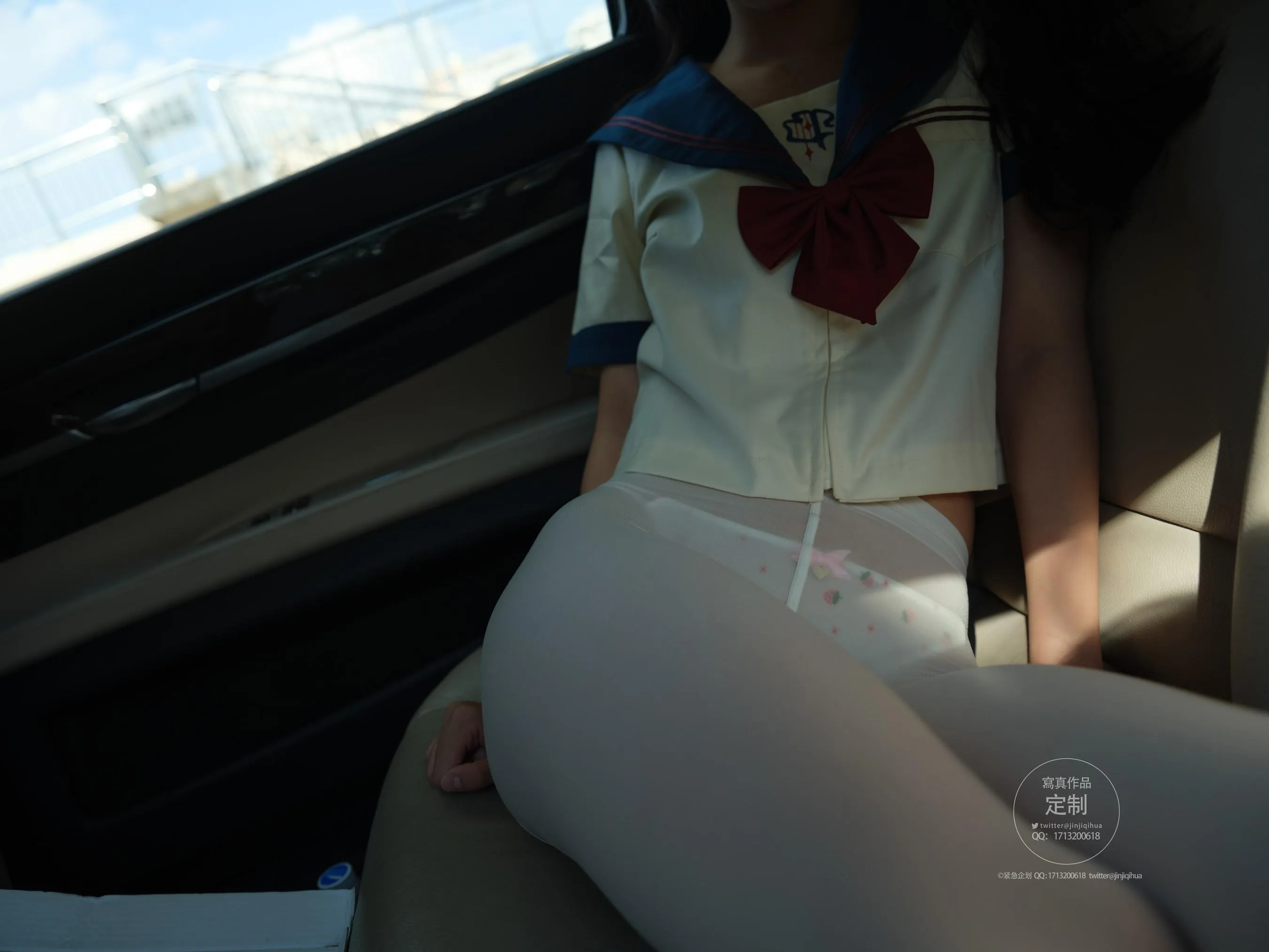 紧急企划 – NO.23 一只喵喵梓 车内白丝 [89P]插图3